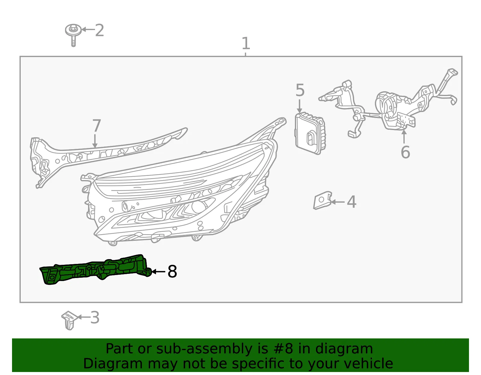 Lower Bracket - GM (84949306) - view 3