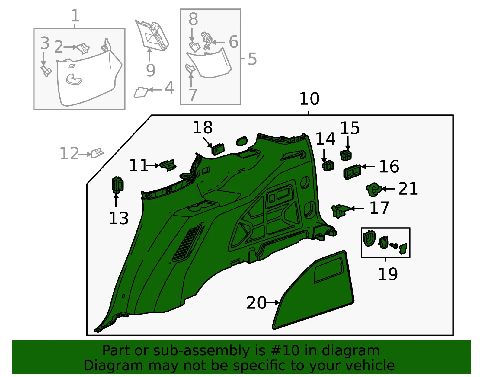 F Panel - GM (84957543) - view 3