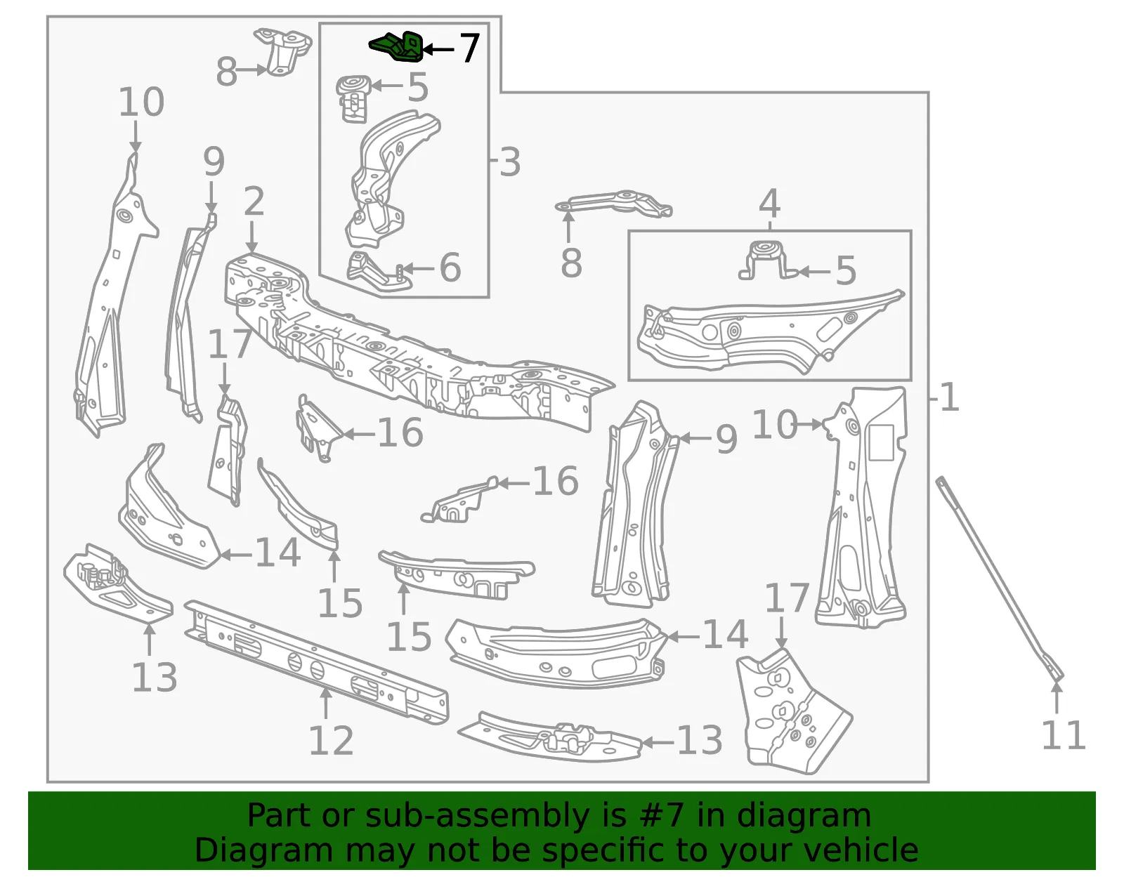 Side Support Bracket - GM (84965193) - view 3