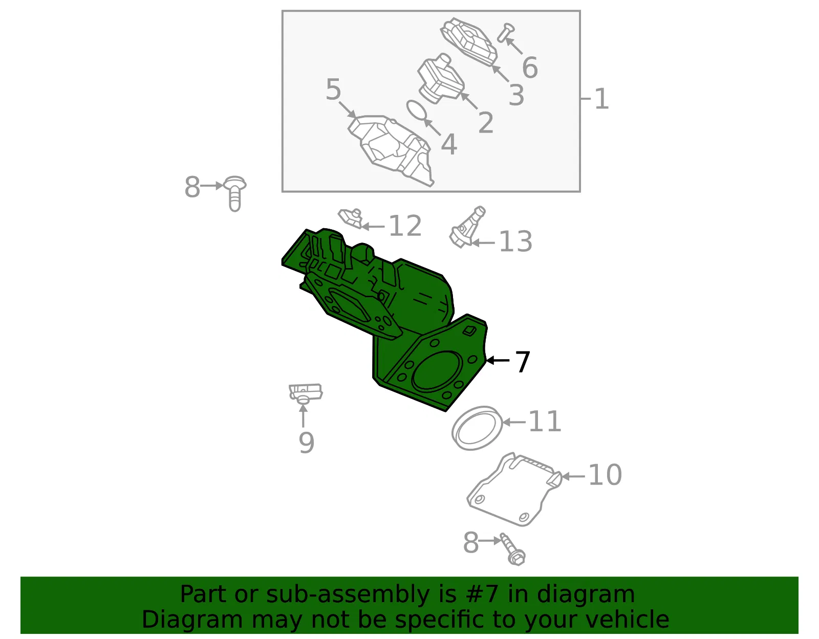 Mount Bracket - GM (84983948) - view 3