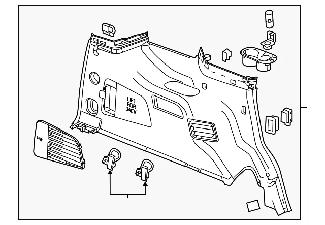 F Panel - GM (84986309) - view 2