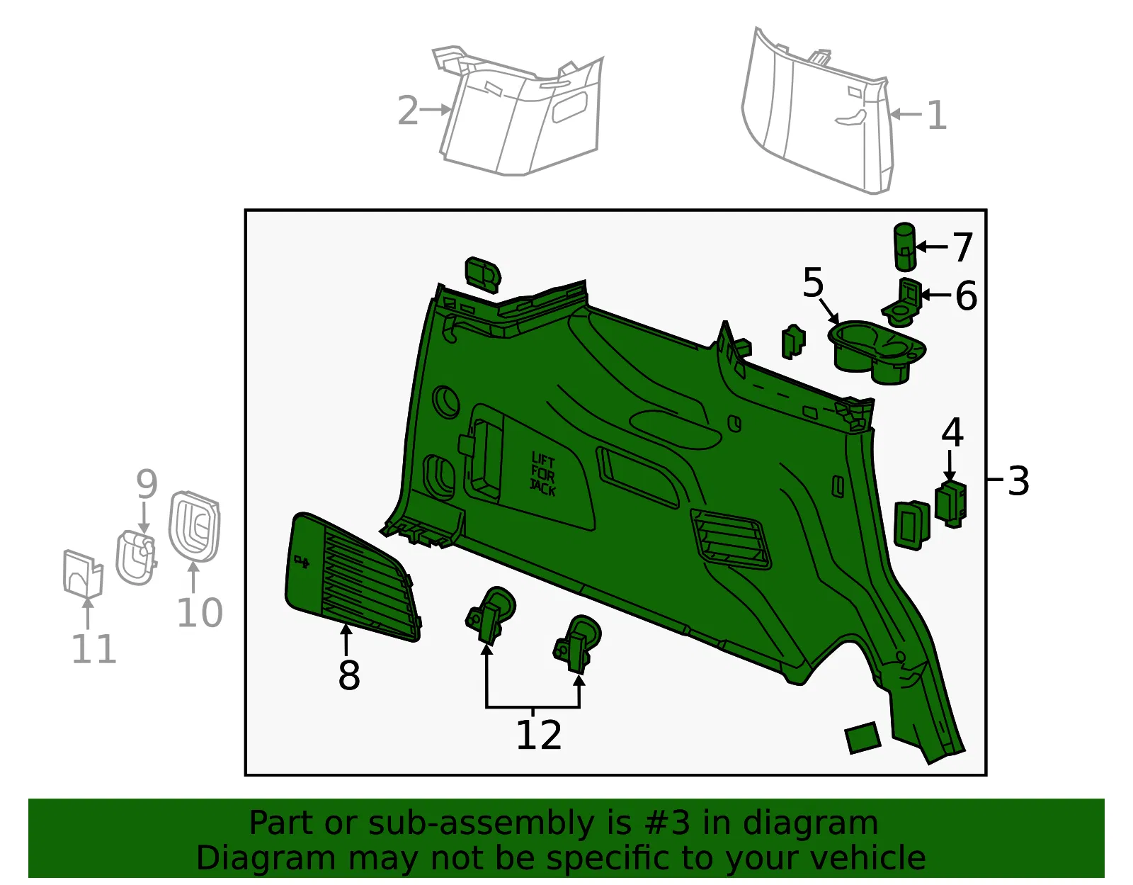 F Panel - GM (84986309) - view 3