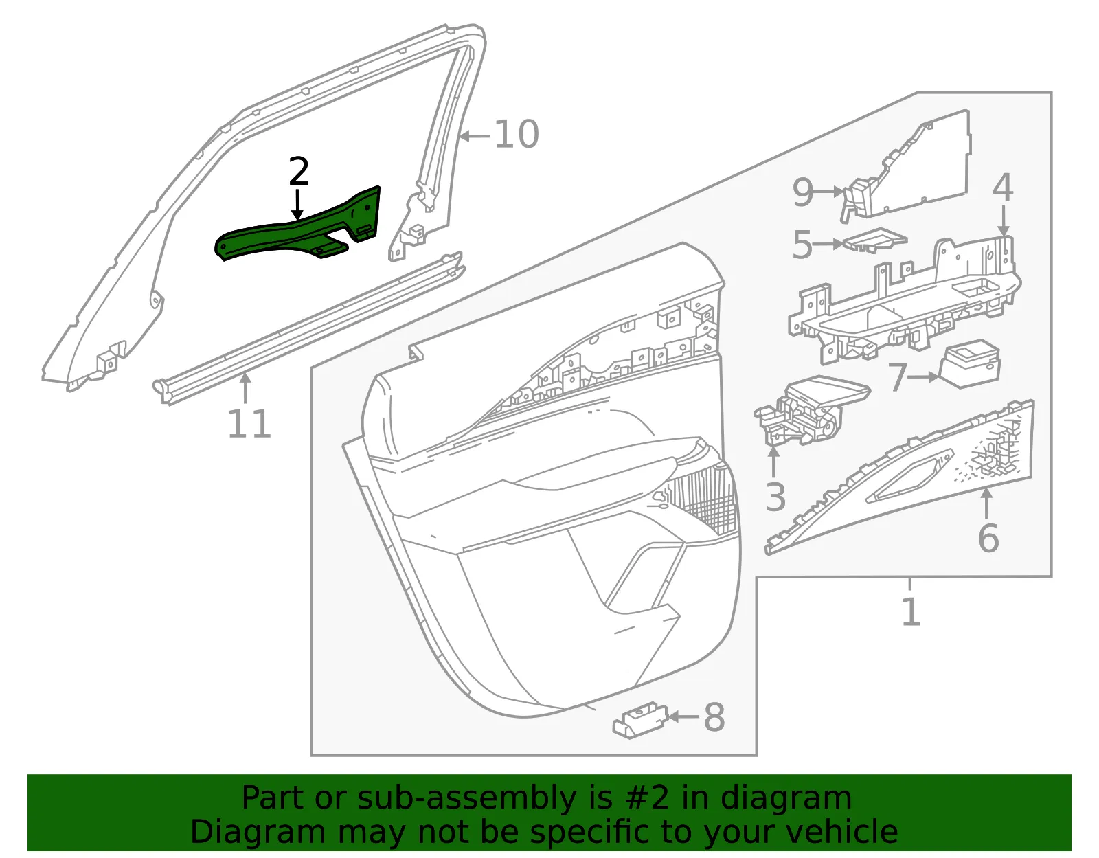 Mount Bracket - GM (85004192) - view 3