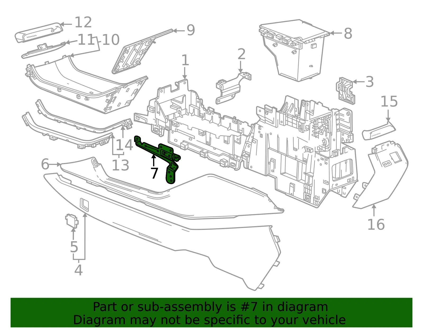 Upper Side Panel Bracket - GM (85004647) - view 3