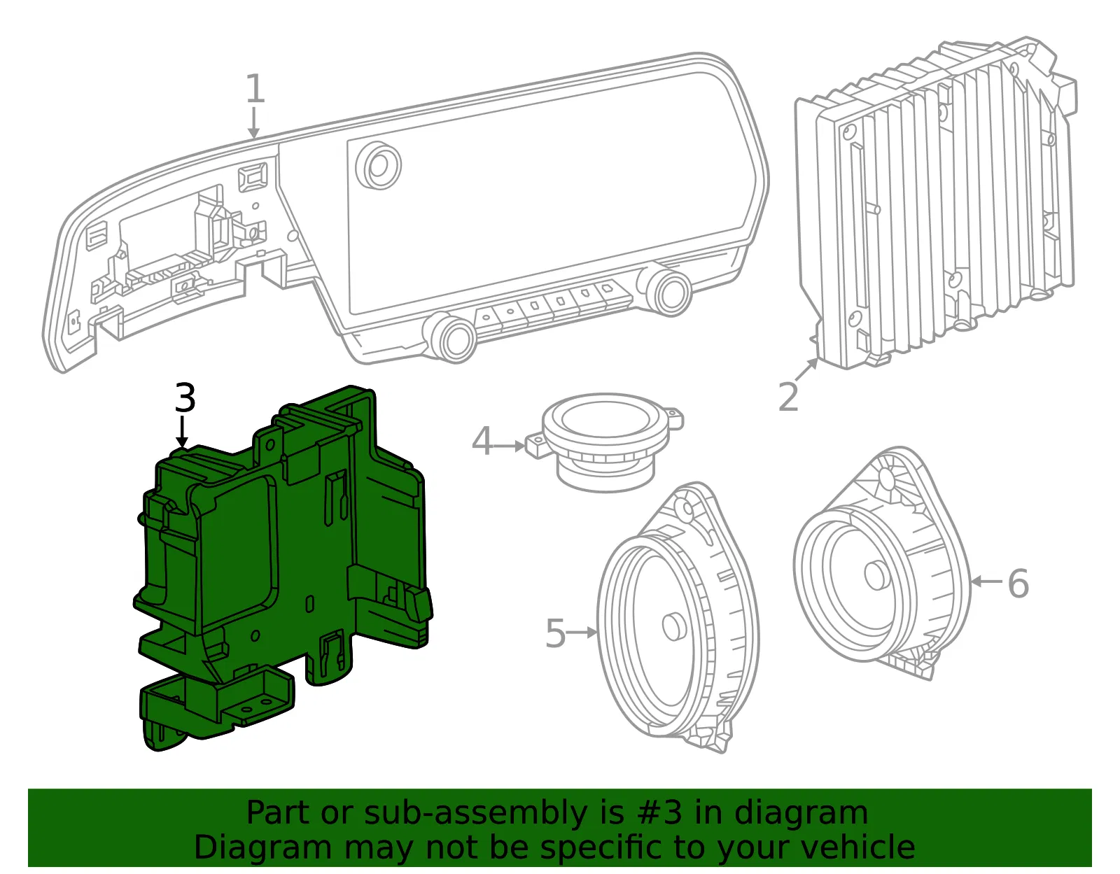 Mount Bracket - GM (85017609) - view 3