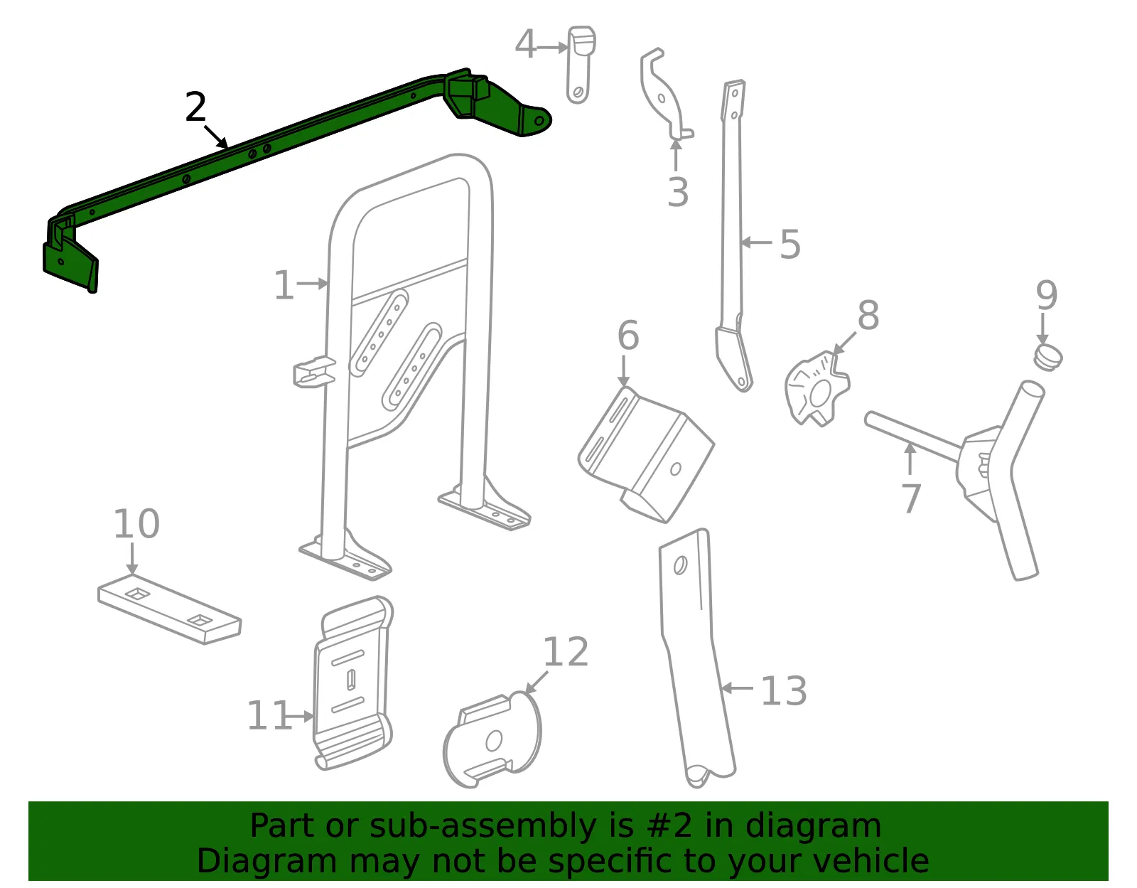 Upper Bracket - GM (85029875) - view 3