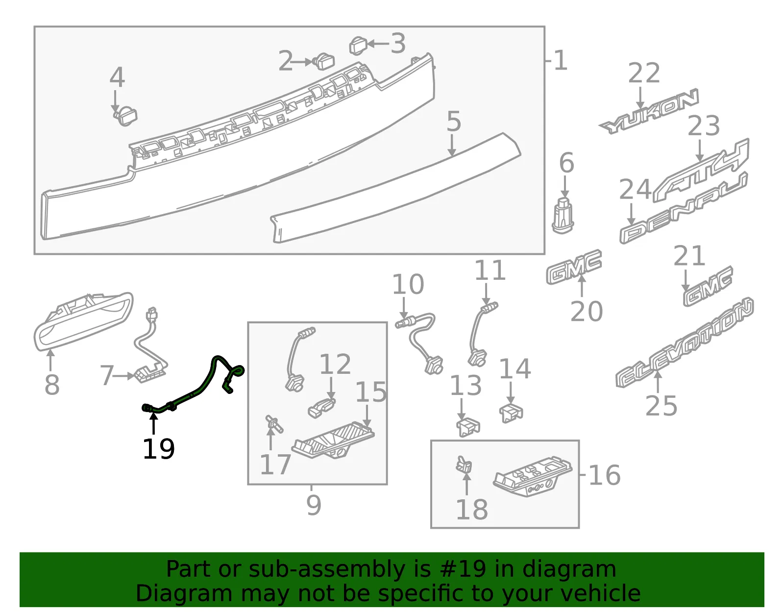 Washer Hose - GM (85072489) - view 3