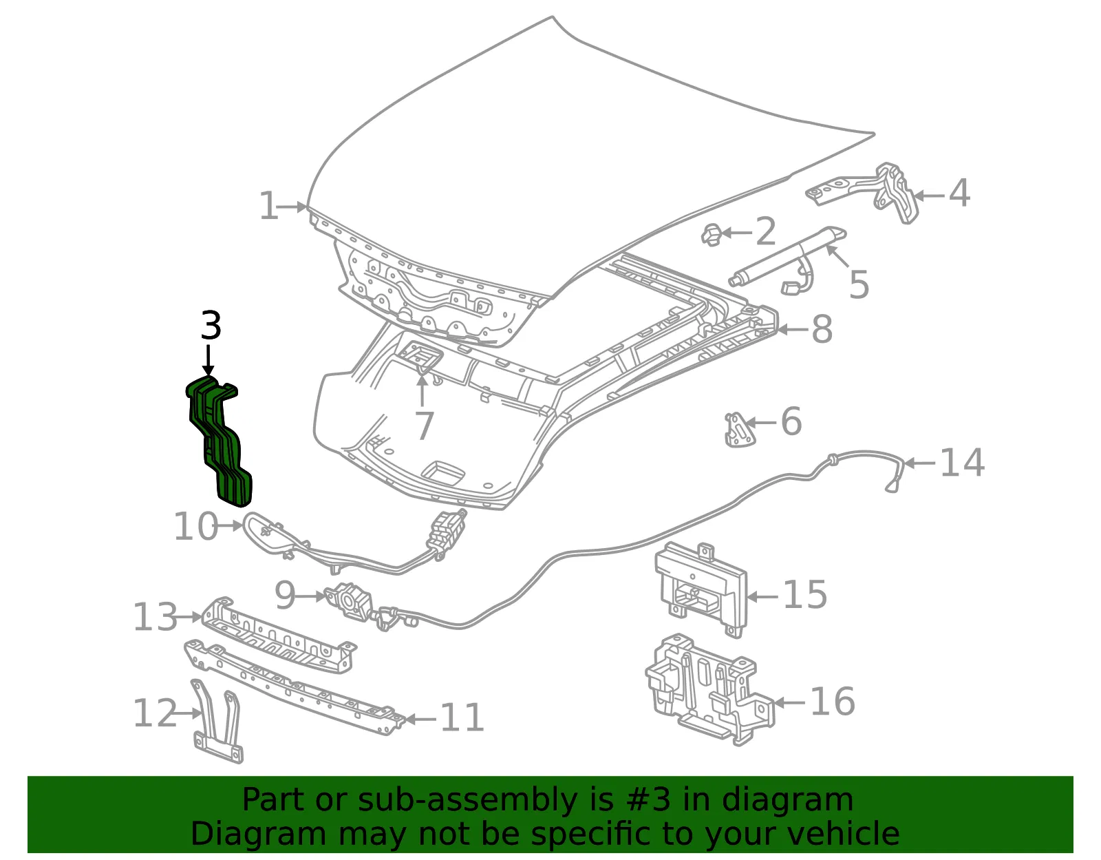 Outer Bracket - GM (85074294) - view 3