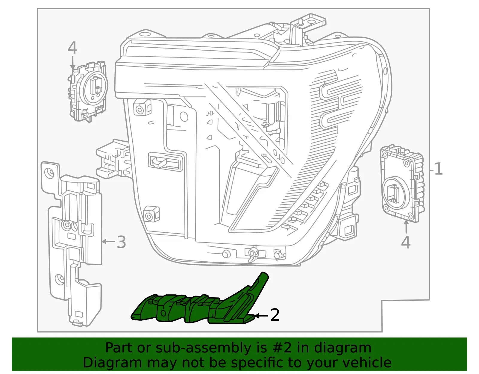 Mount Bracket - GM (85124398) - view 3