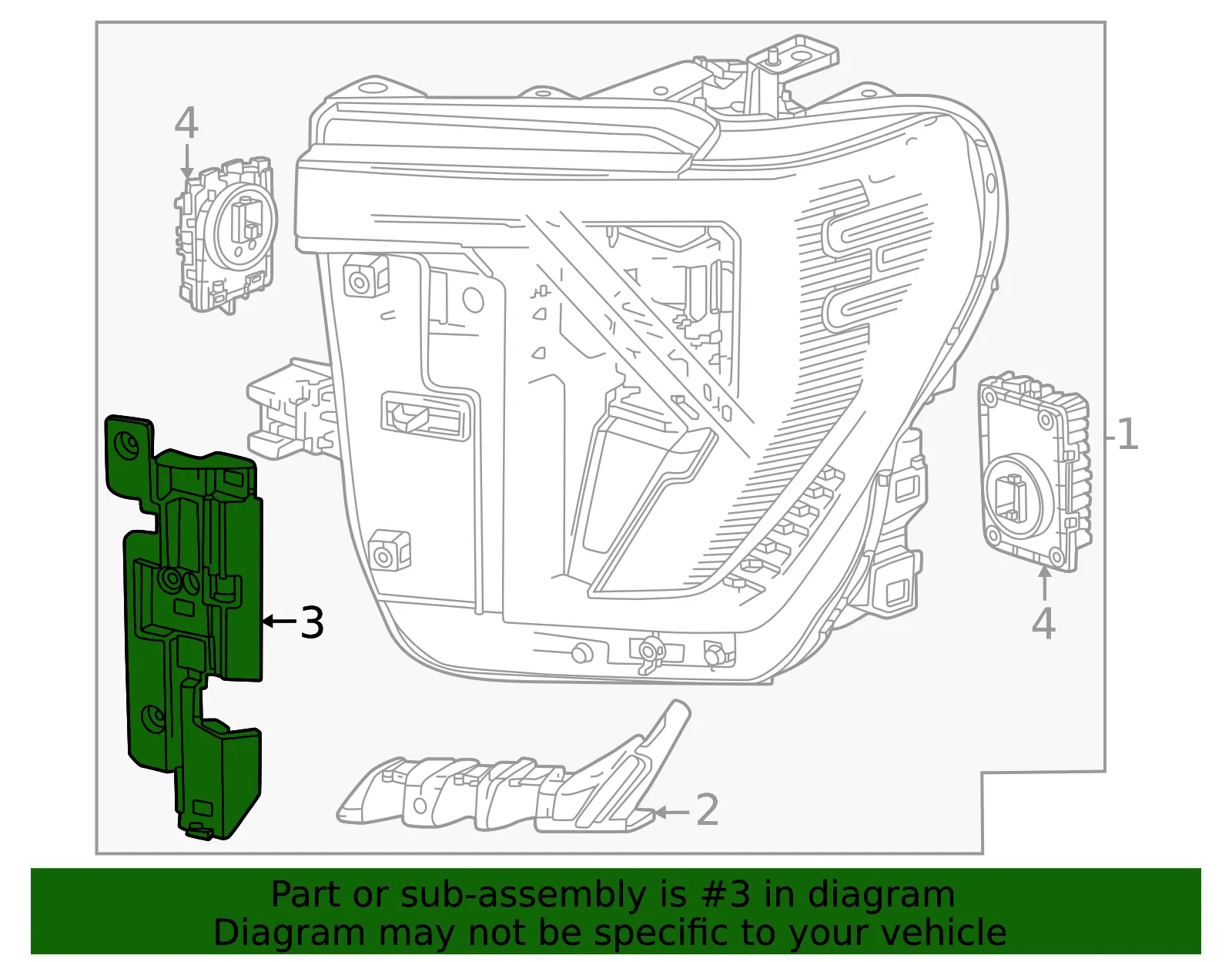 Side Bracket - GM (85124403) - view 3