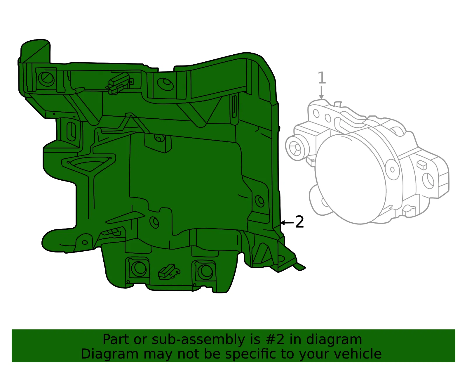 Mount Bracket - GM (85135284) - view 3