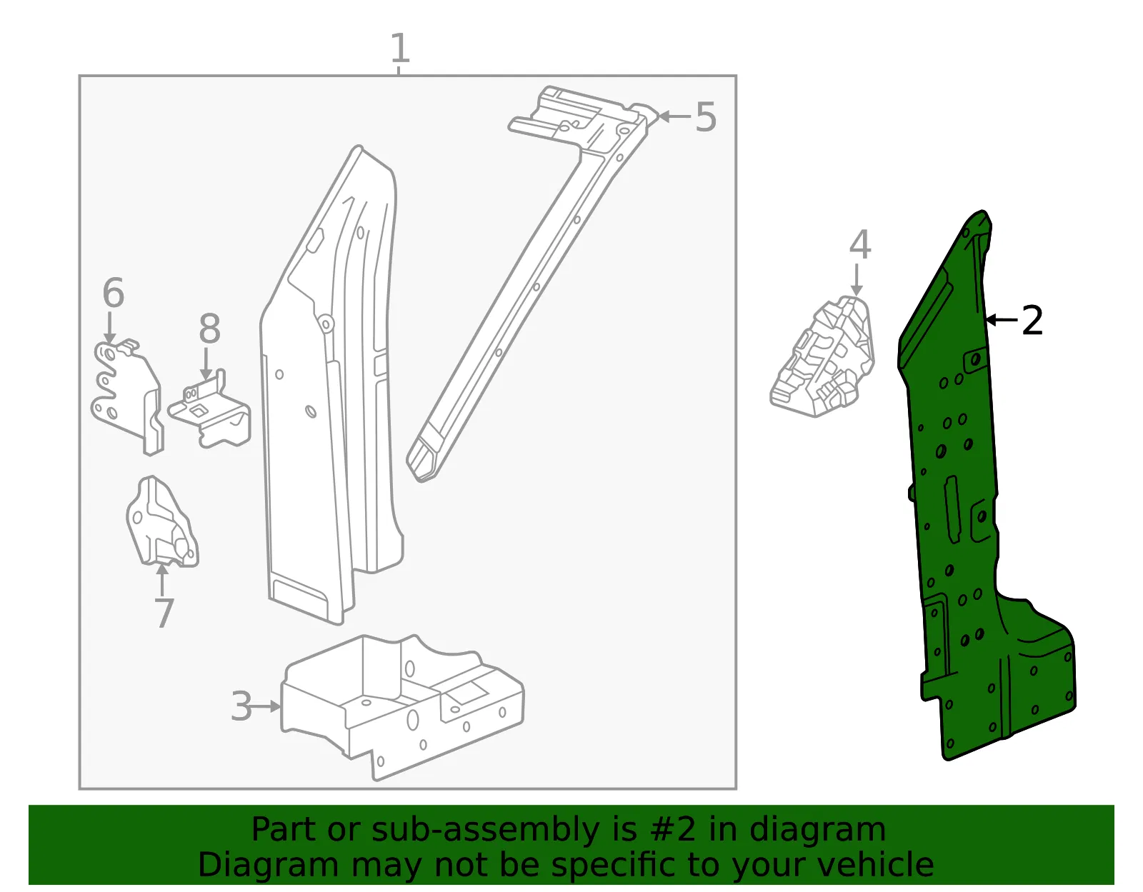 F Panel - GM (85140067) - view 3
