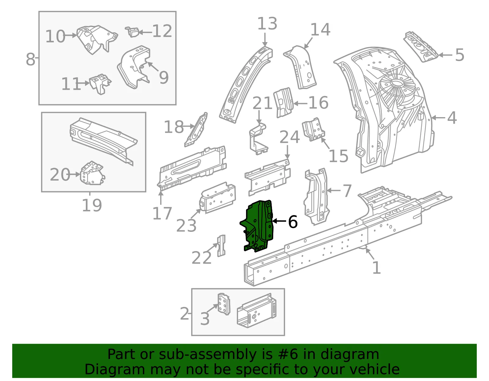 Front Bracket - GM (85140593) - view 3