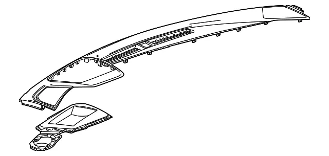 Defroster Panel - GM (85145433) - view 2