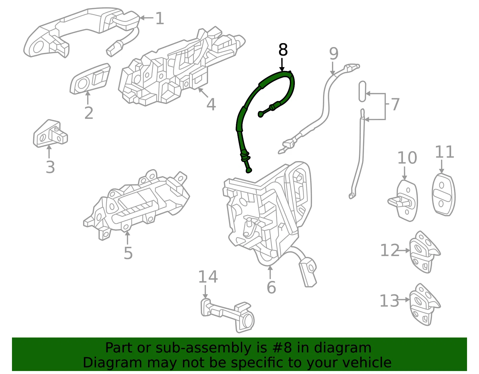 Lock Cable - GM (85163951) - view 3