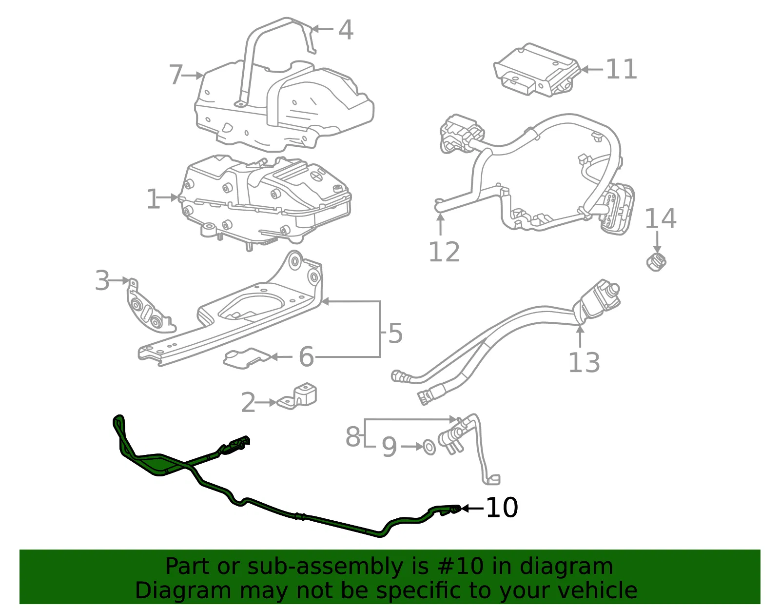 Fluid Pipe - GM (85516393) - view 4