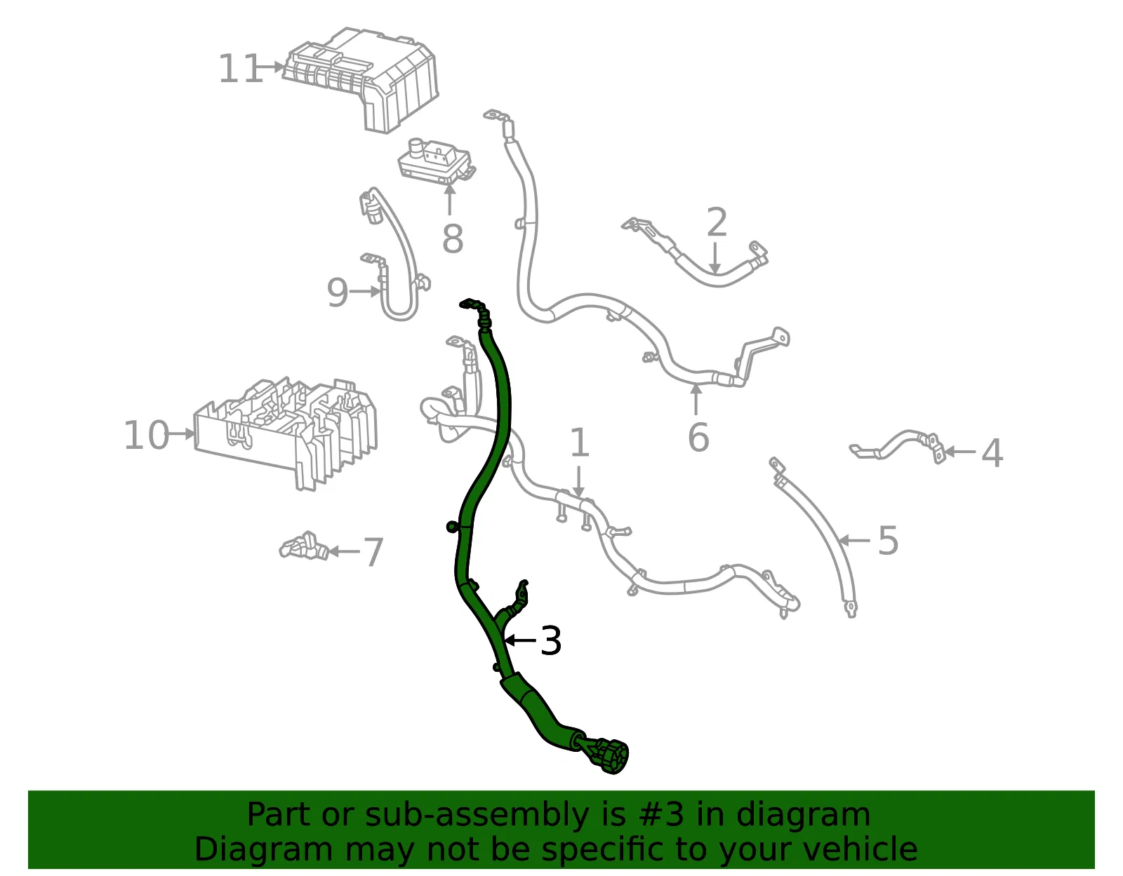 Negative Cable - GM (85524776) - view 3