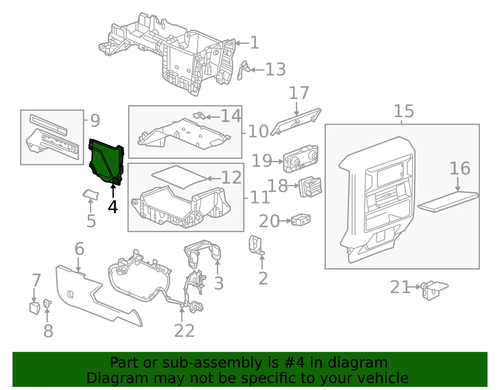 Upper Side Panel - GM (85524995) - view 2