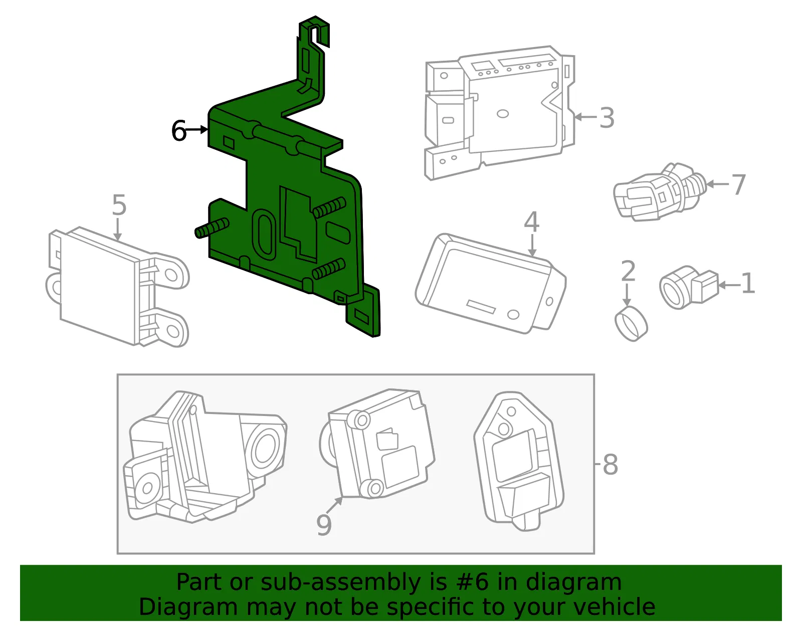 Mount Bracket - GM (85537217) - view 3