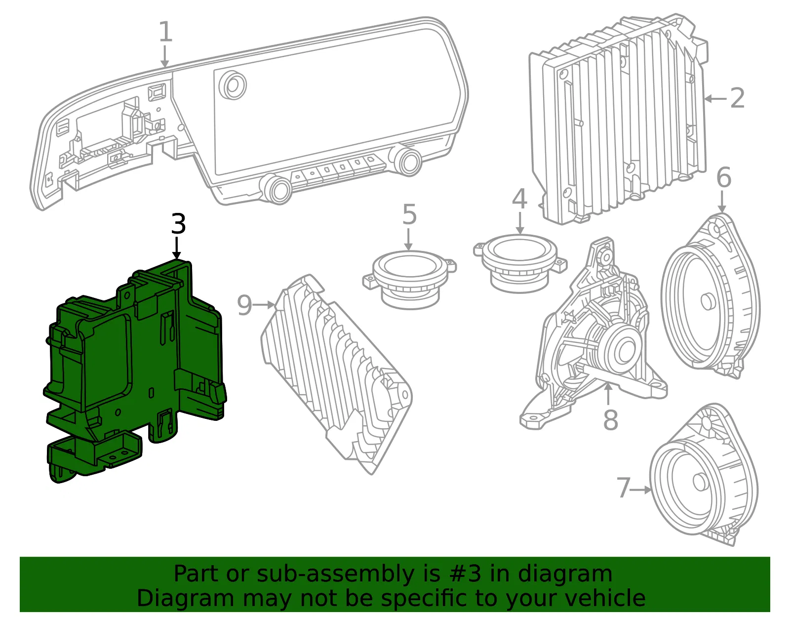 Mount Bracket - GM (85537870) - view 3