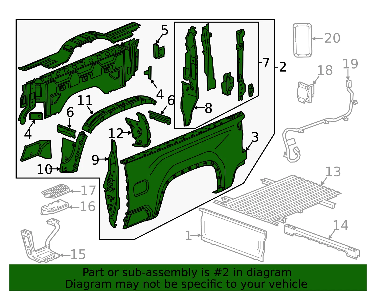 Side Panel - GM (85554910) - view 3