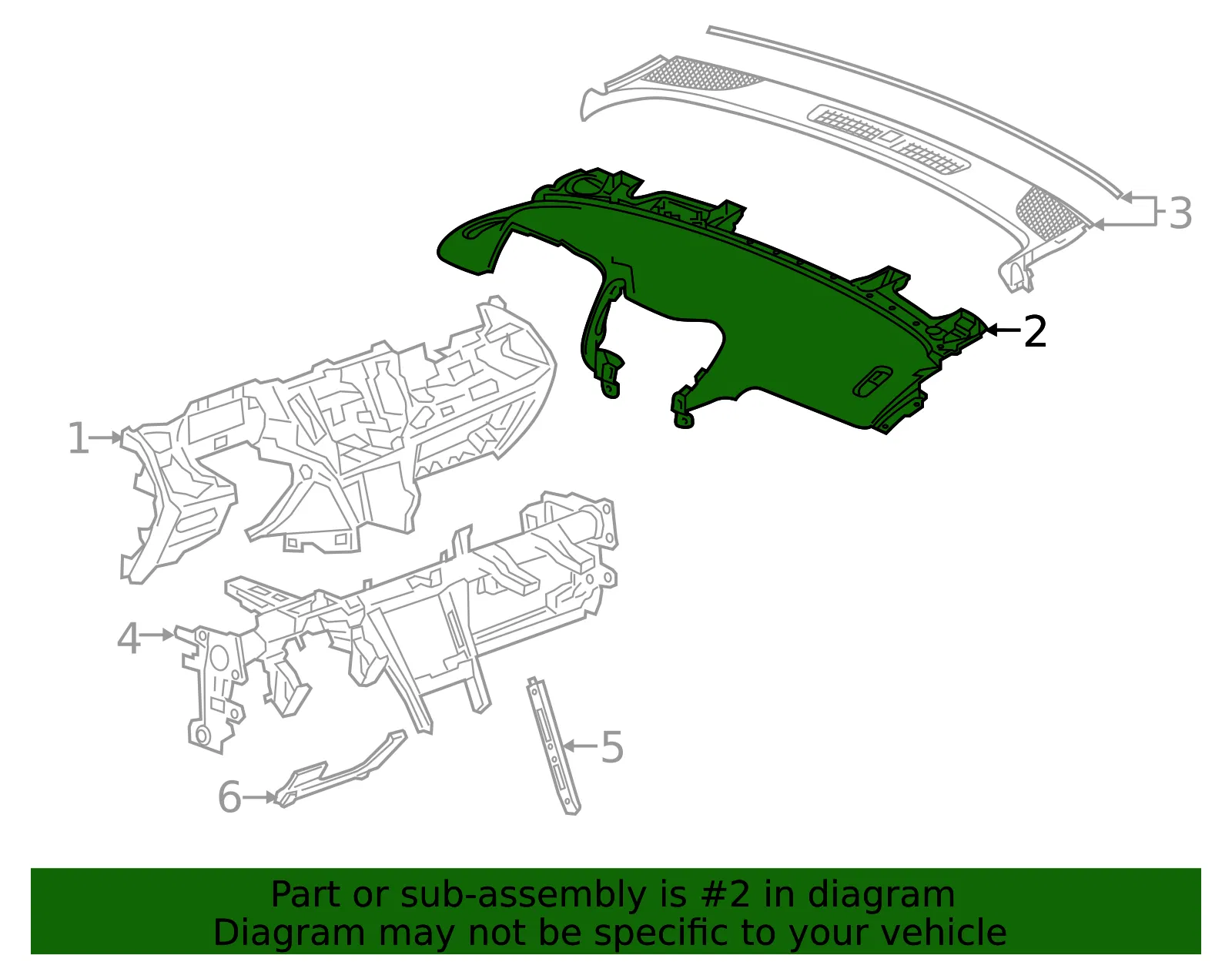 F Panel - GM (85573385) - view 2