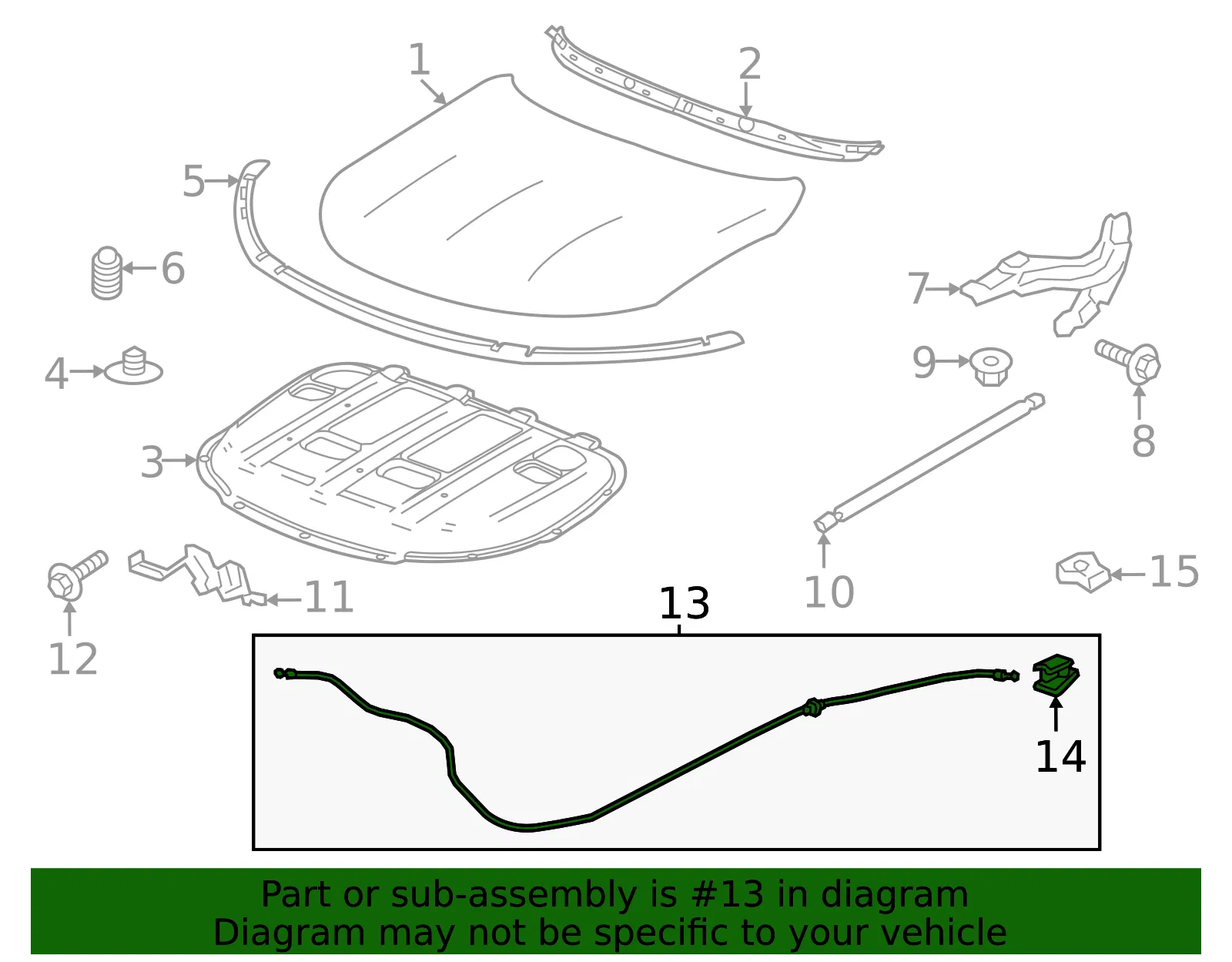 Release Cable - GM (85621117) - view 4