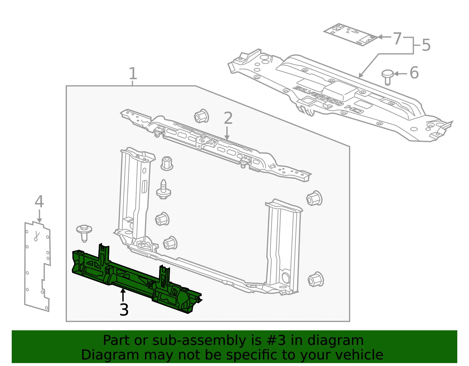 Lower Bracket - GM (85632901) - view 3
