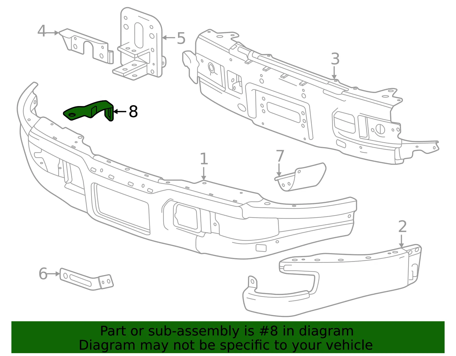 Mount Bracket - GM (85650747) - view 3