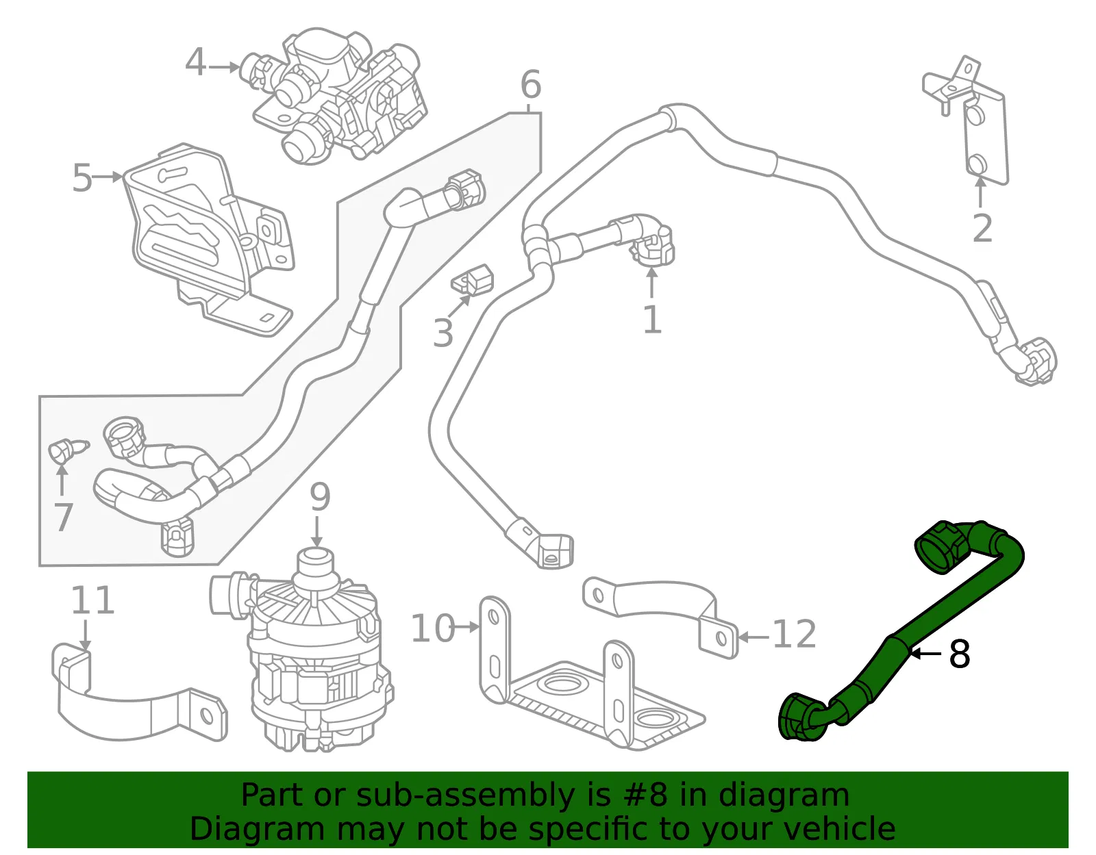 Outlet Hose - GM (85659015) - view 3