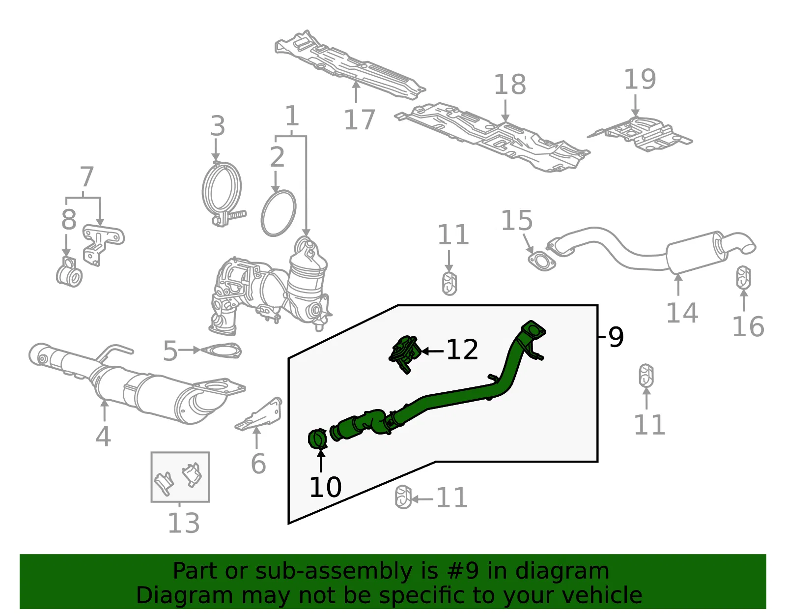Intermediate Pipe - GM (85712191) - view 2