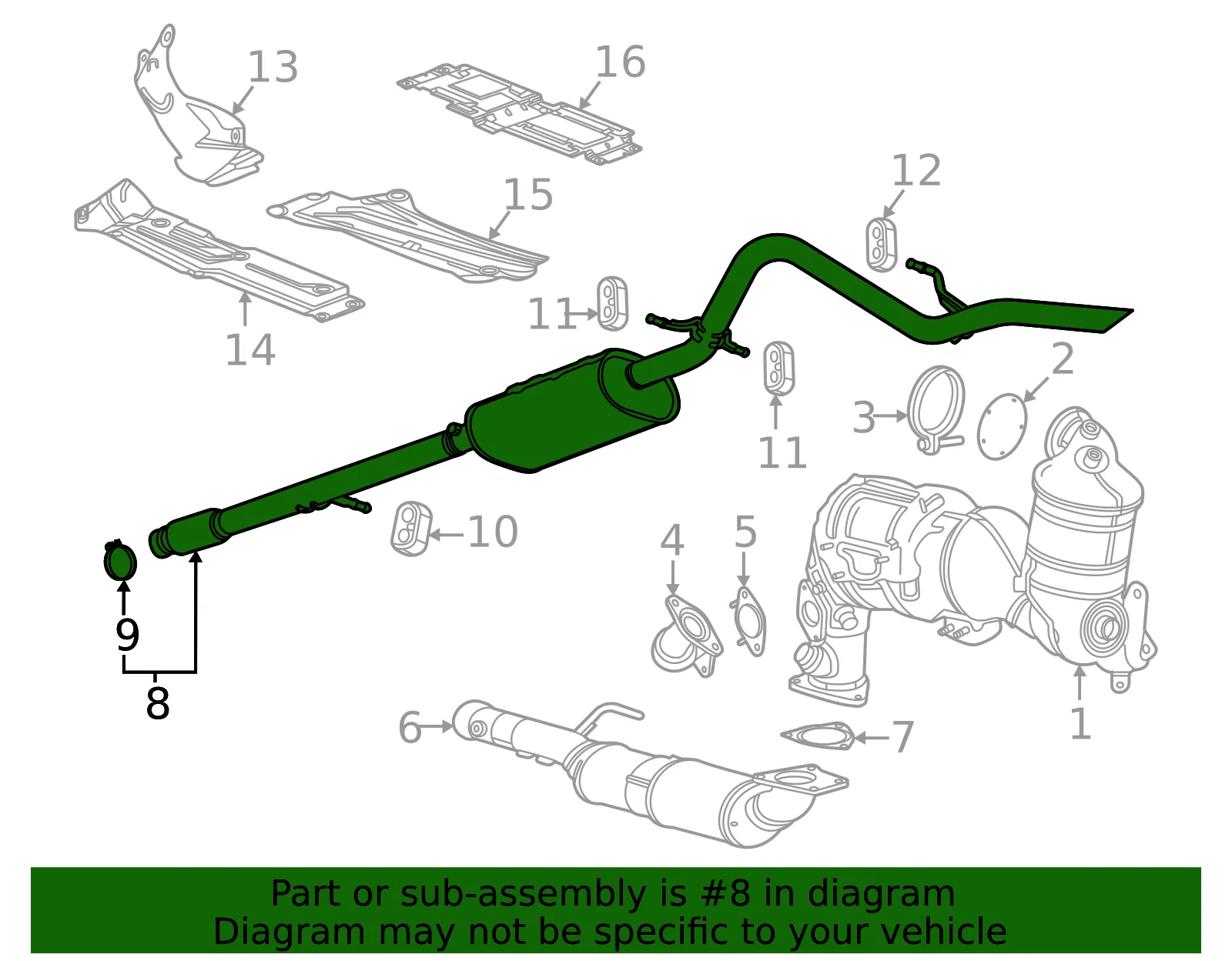 F Pipe - GM (85712193) - view 3