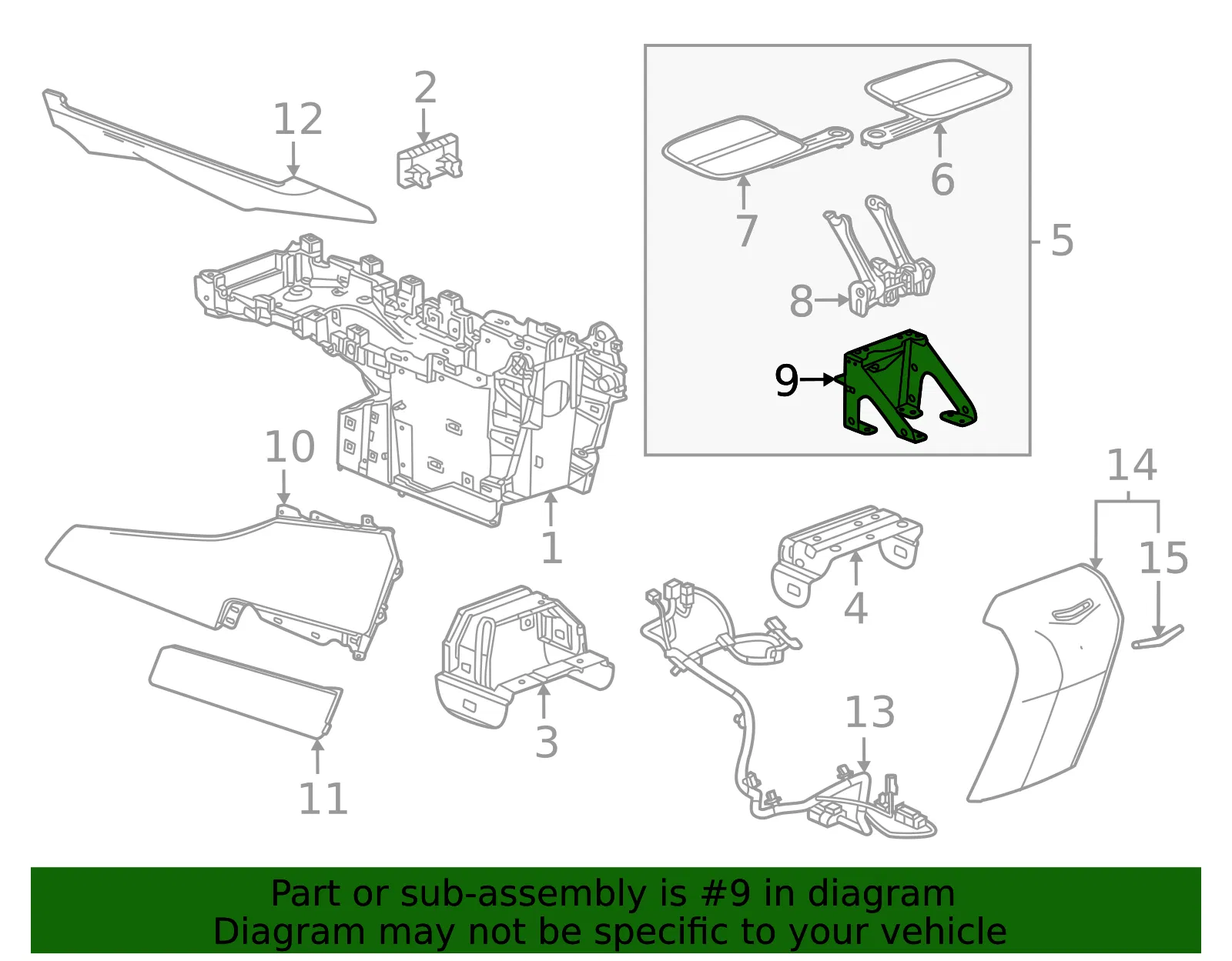Mount Bracket - GM (85715895) - view 2