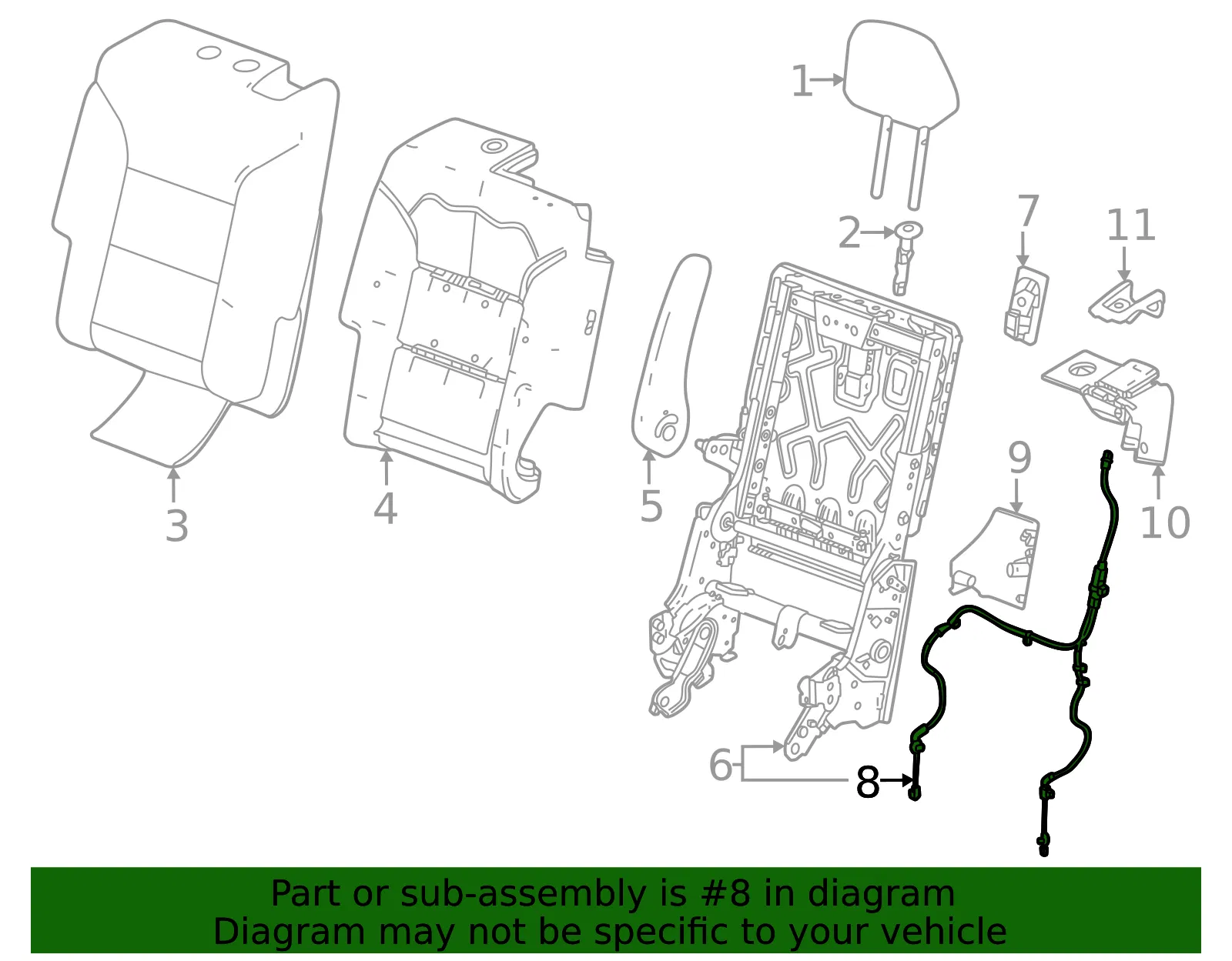 Release Cable - GM (85738554) - view 3