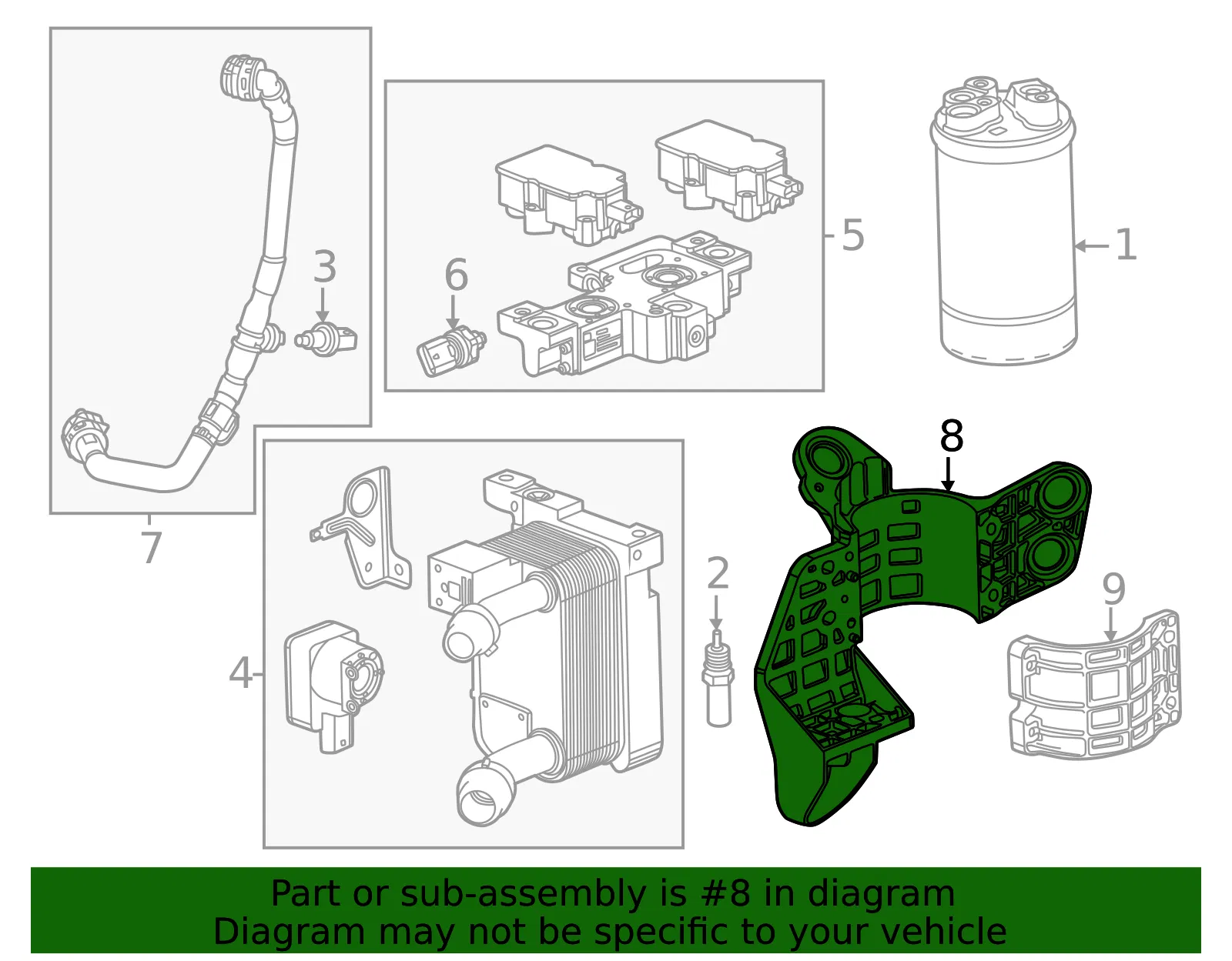Mount Bracket - GM (85778155) - view 3