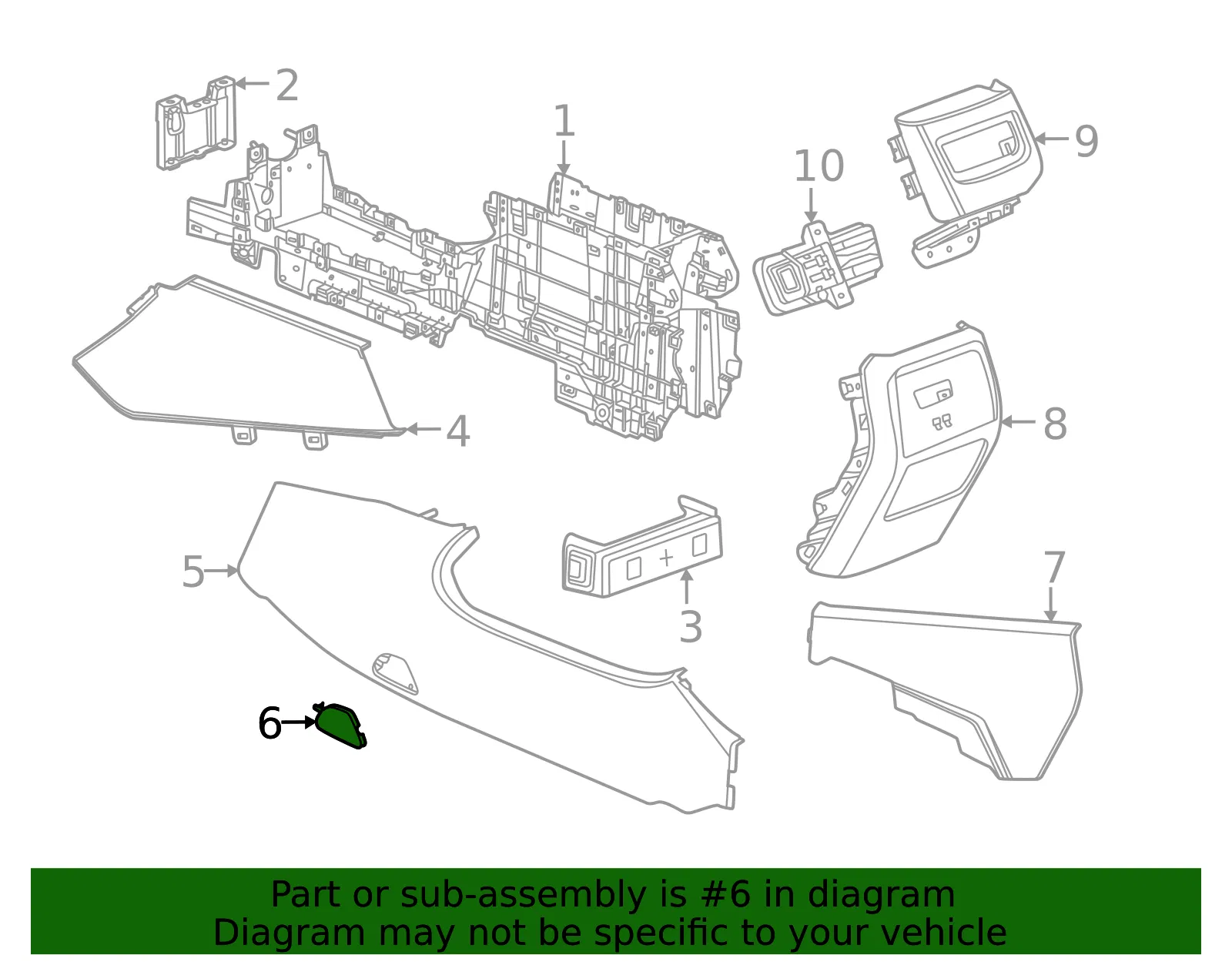 Side Panel Cap - GM (85837667) - view 6