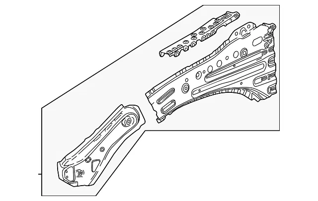 Lower Rail Assembly - GM (86508366) - view 2