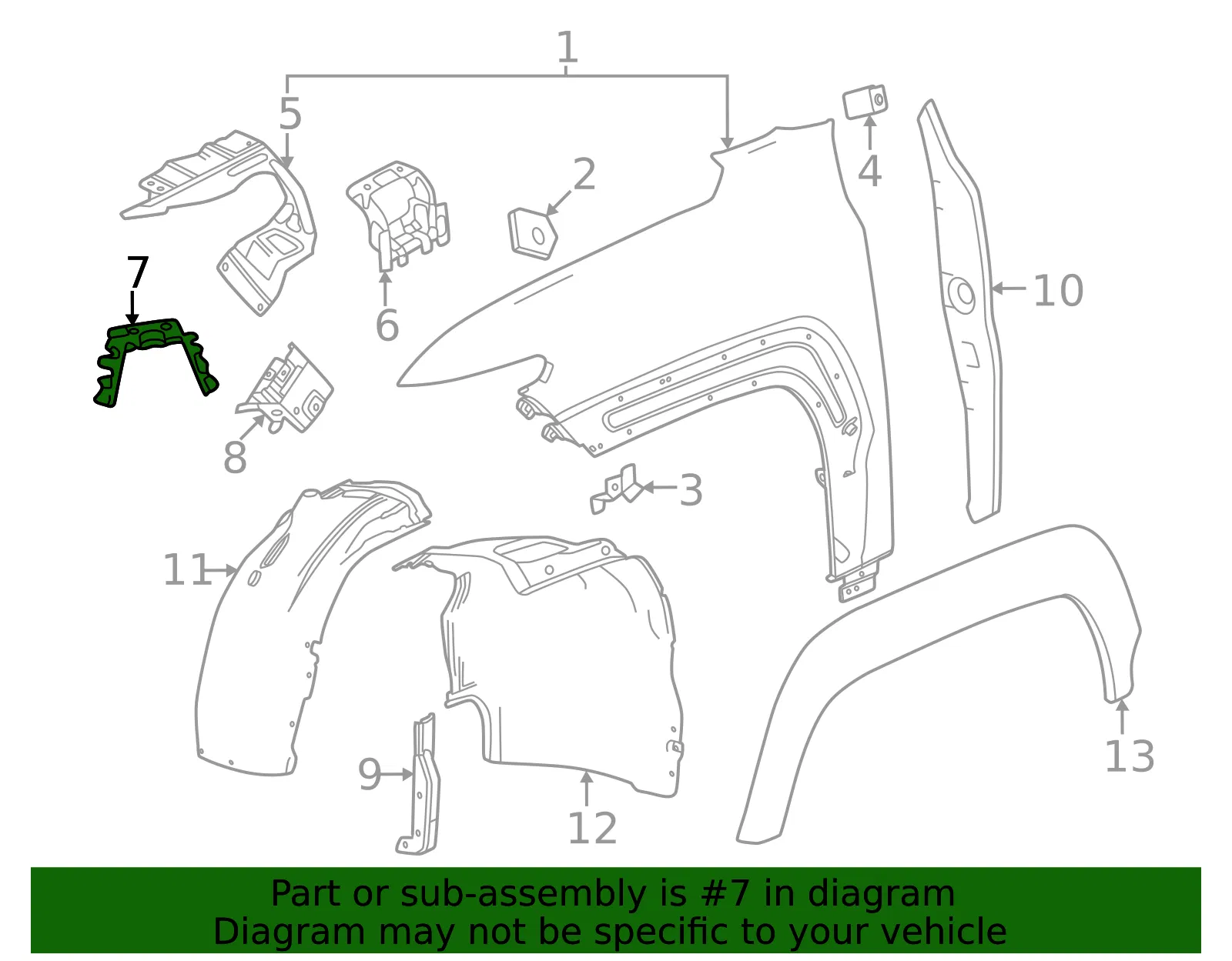 Mount Bracket - GM (86513664) - view 3