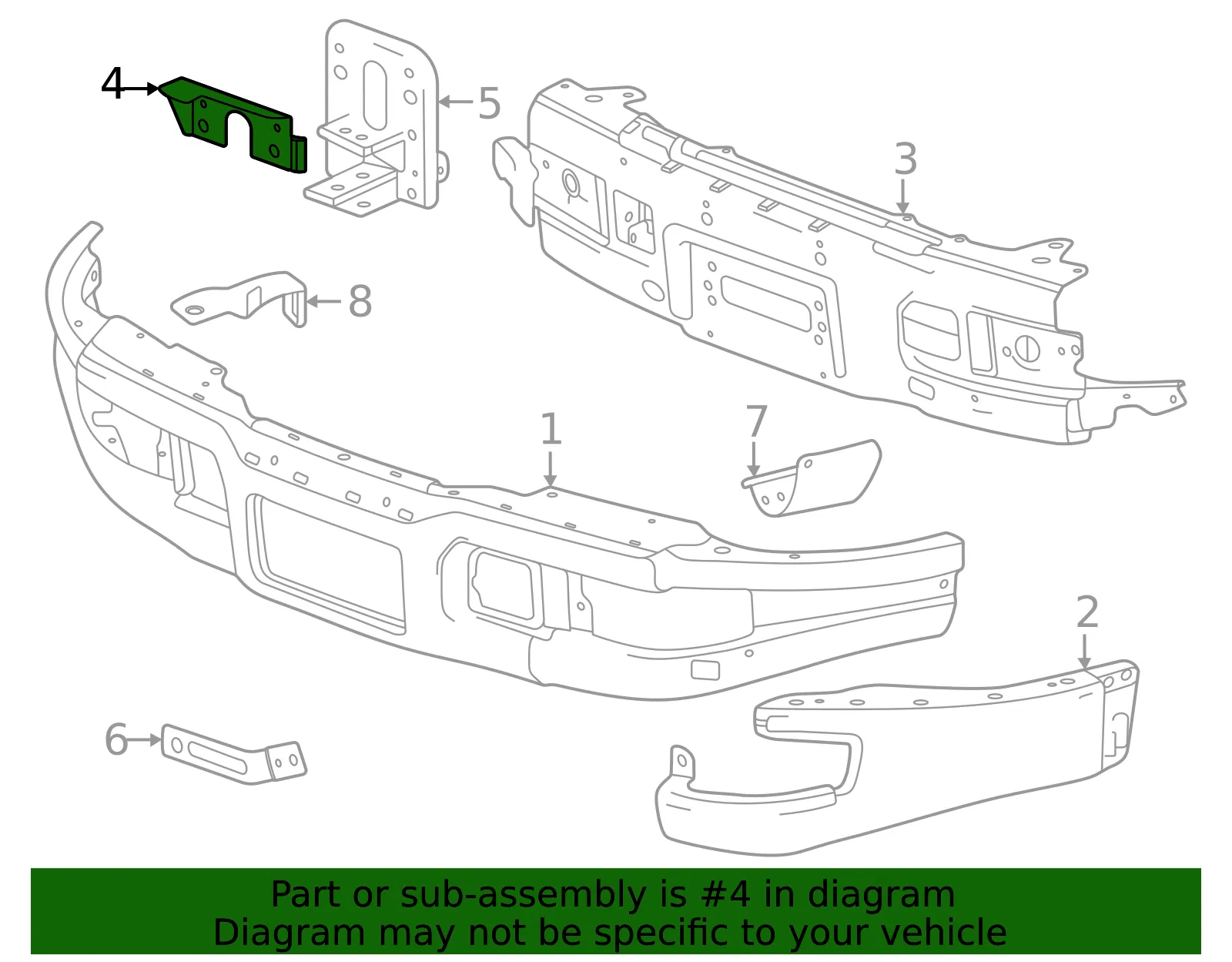 Outer Bracket - GM (86515930) - view 3