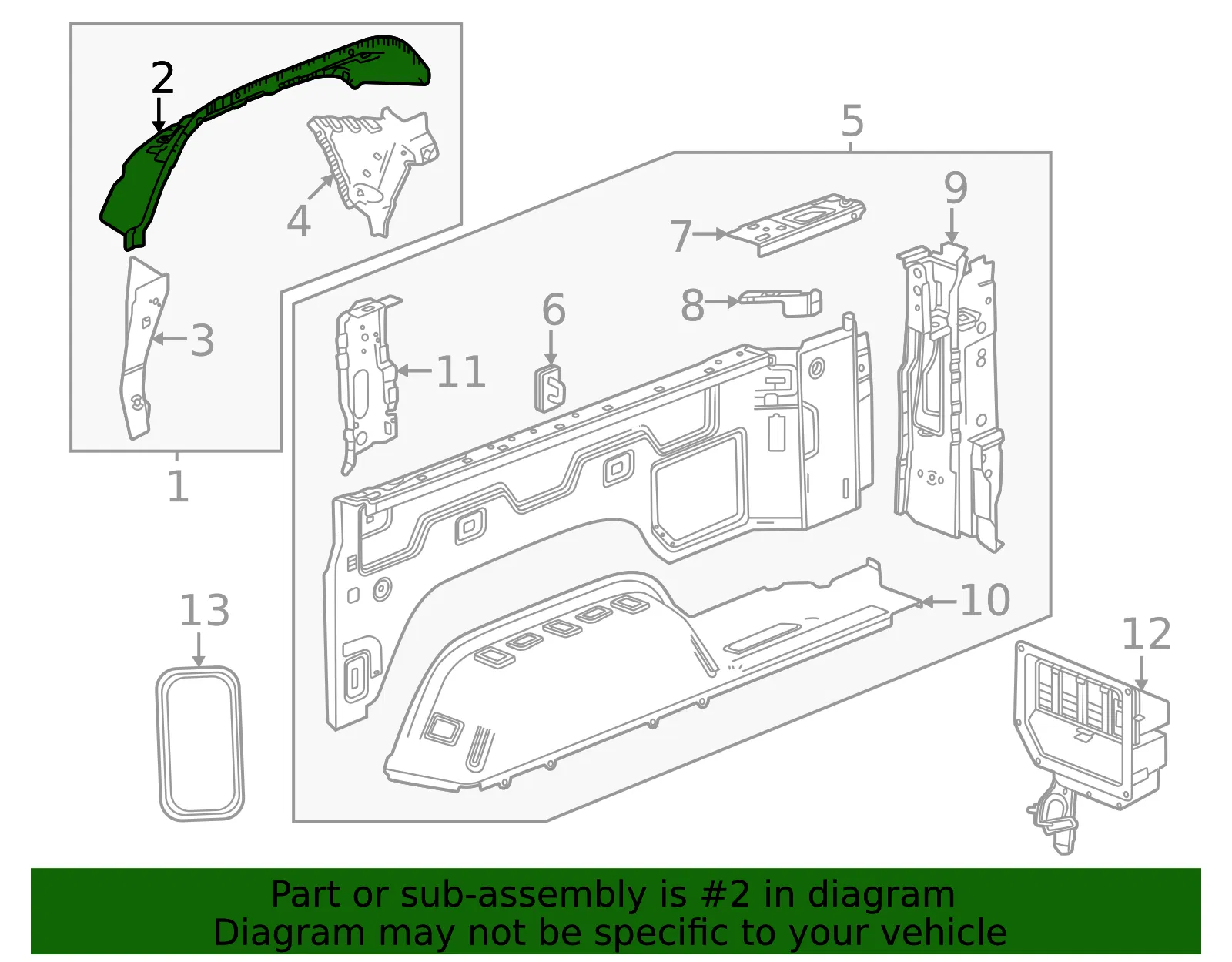 Upper Panel - GM (86519747) - view 3