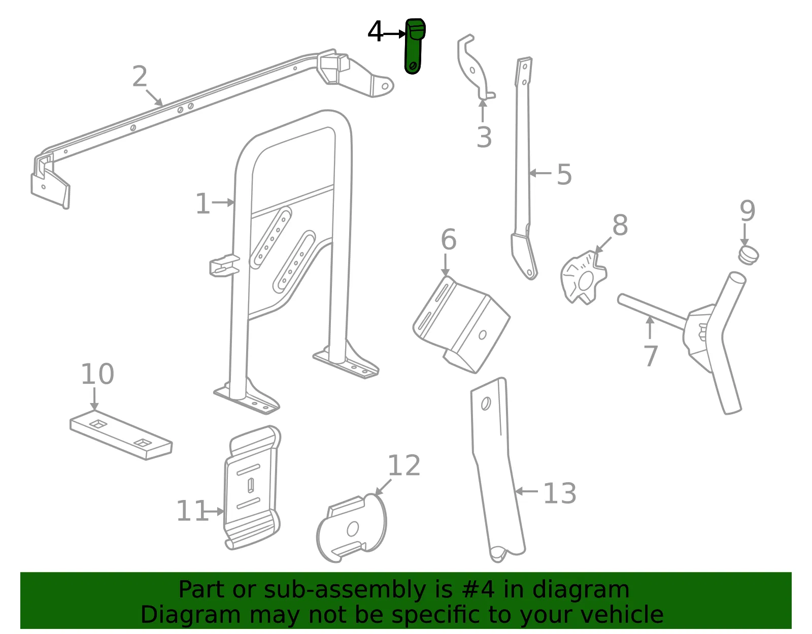 Support Bracket - GM (86584214) - view 2