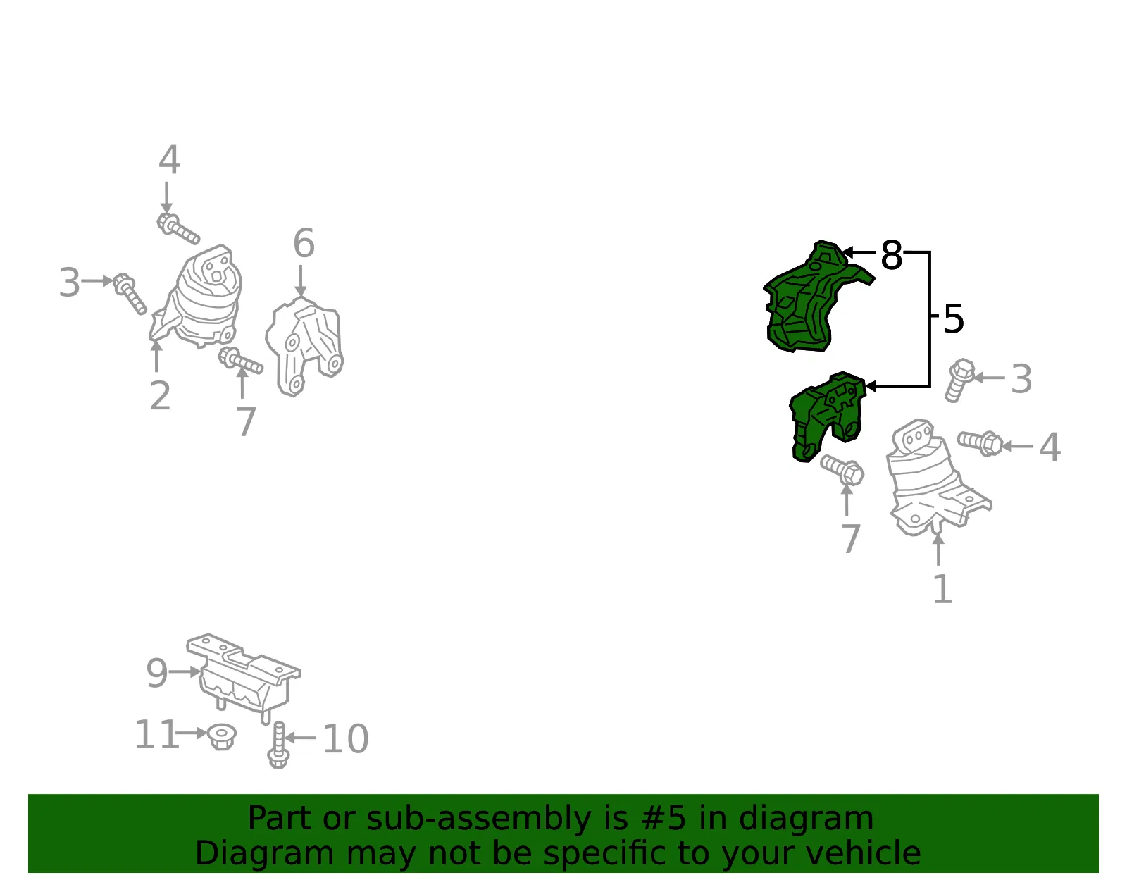 Mount Bracket - GM (86808126) - view 3