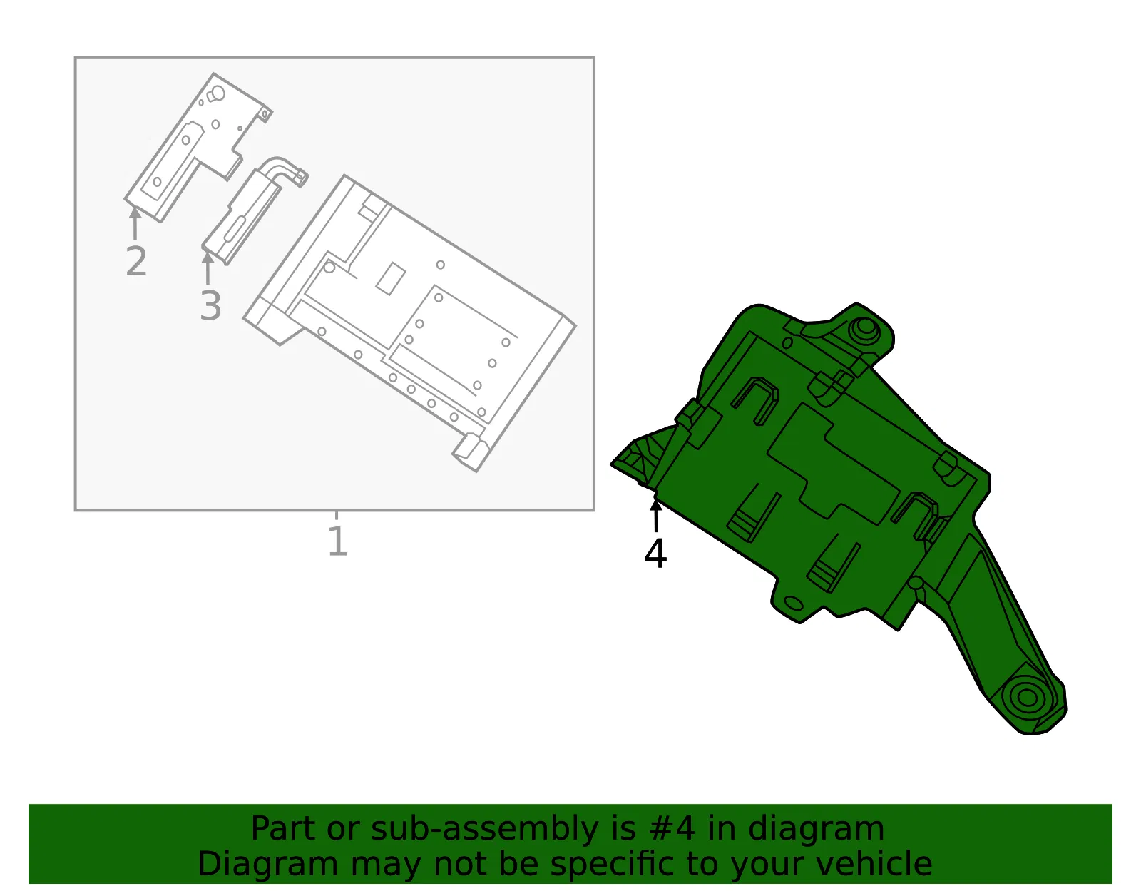 Mount Bracket - GM (86823274) - view 3