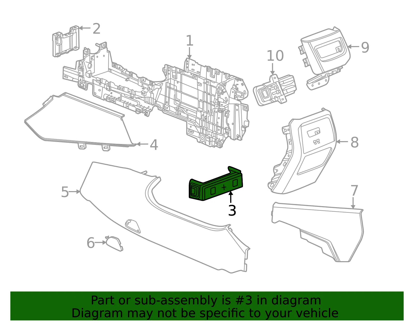Mount Bracket - GM (86825096) - view 3