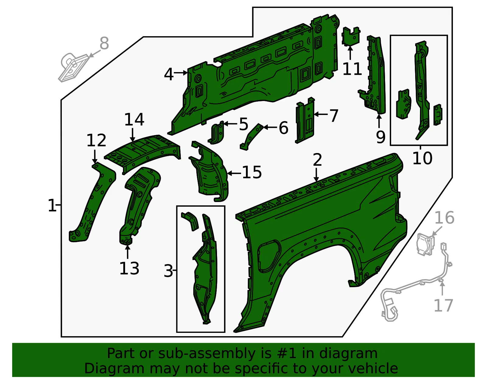 Side Panel - GM (87813679) - view 3
