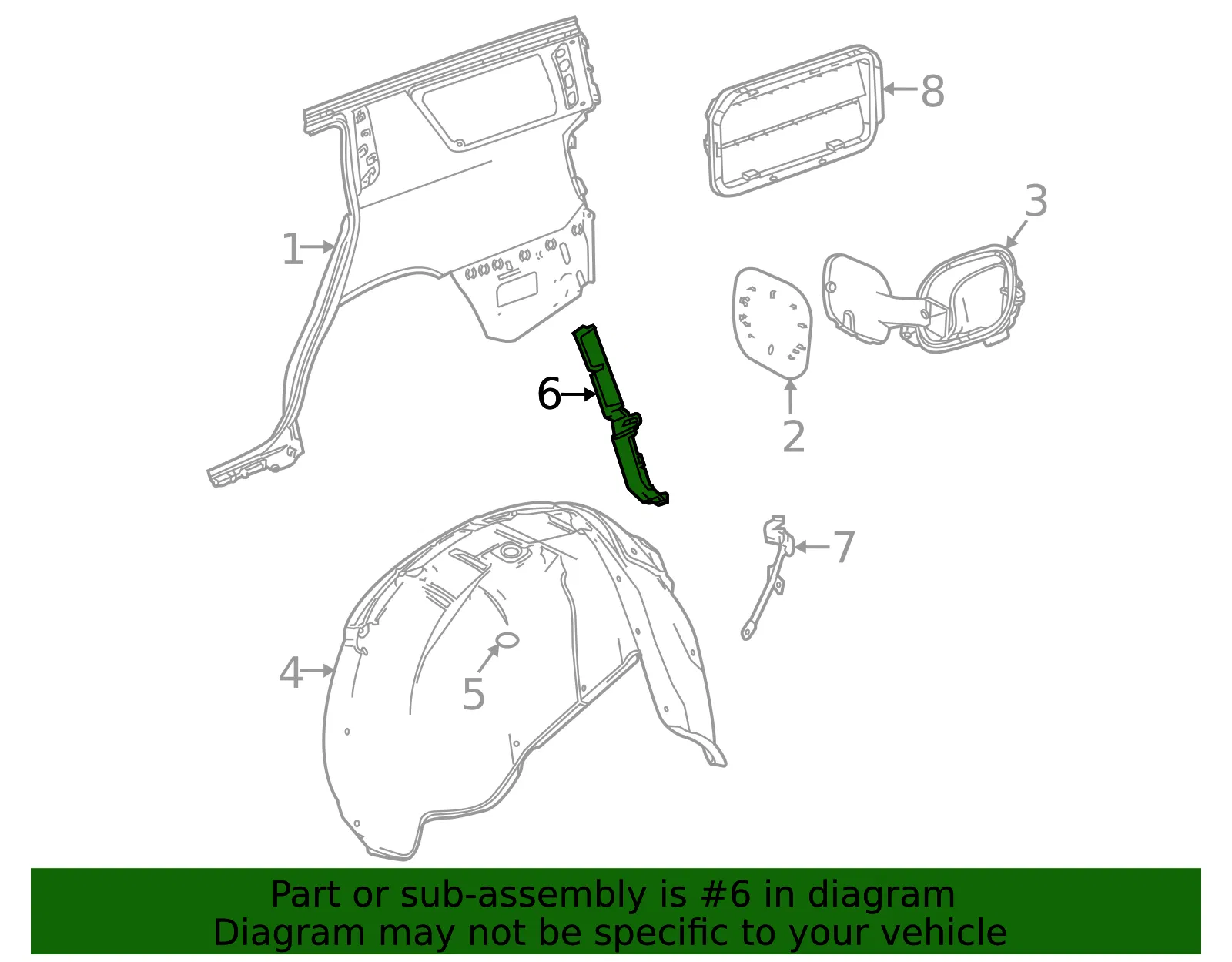 Upper Bracket - GM (87813764) - view 3