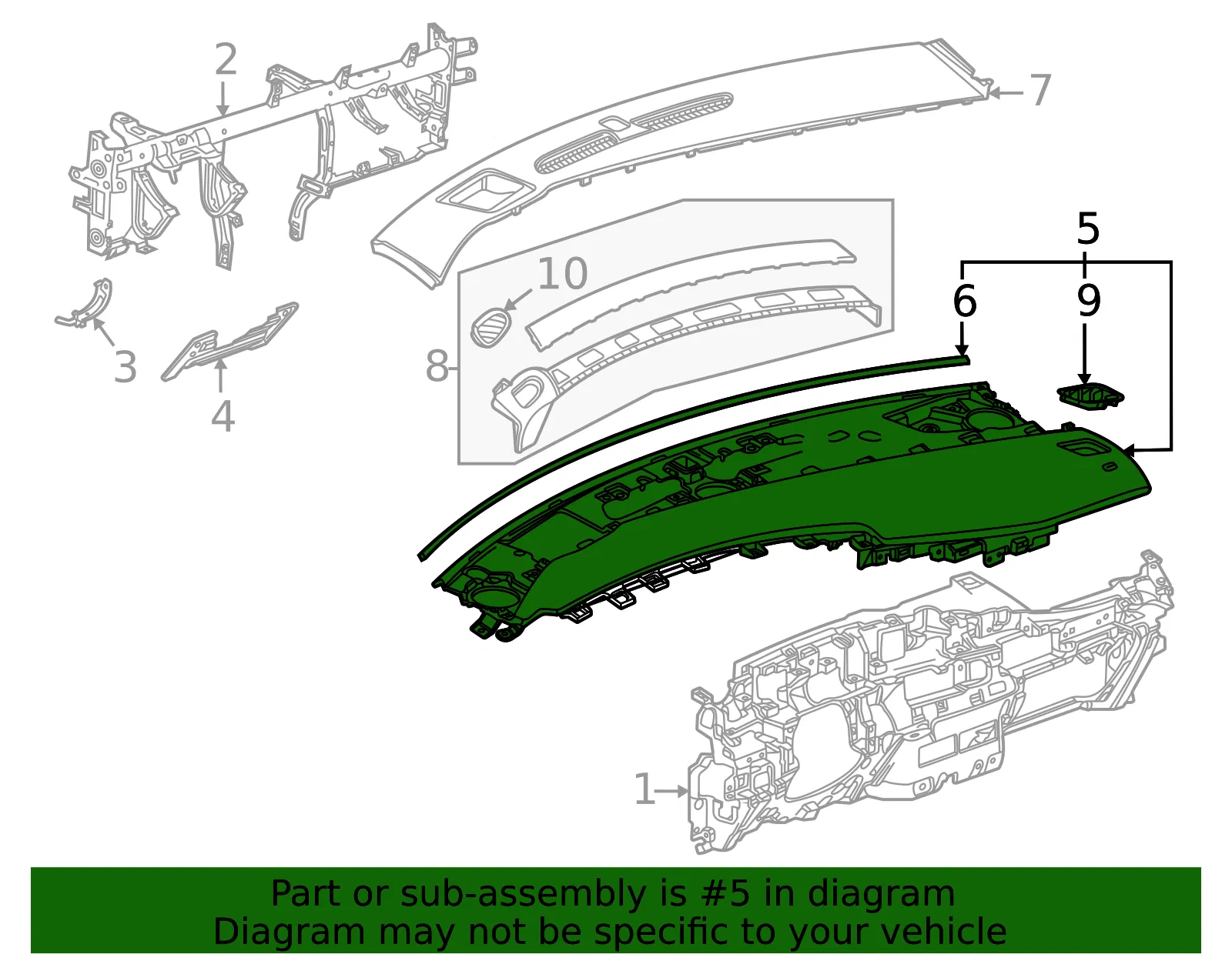 F Panel - GM (87842990) - view 2