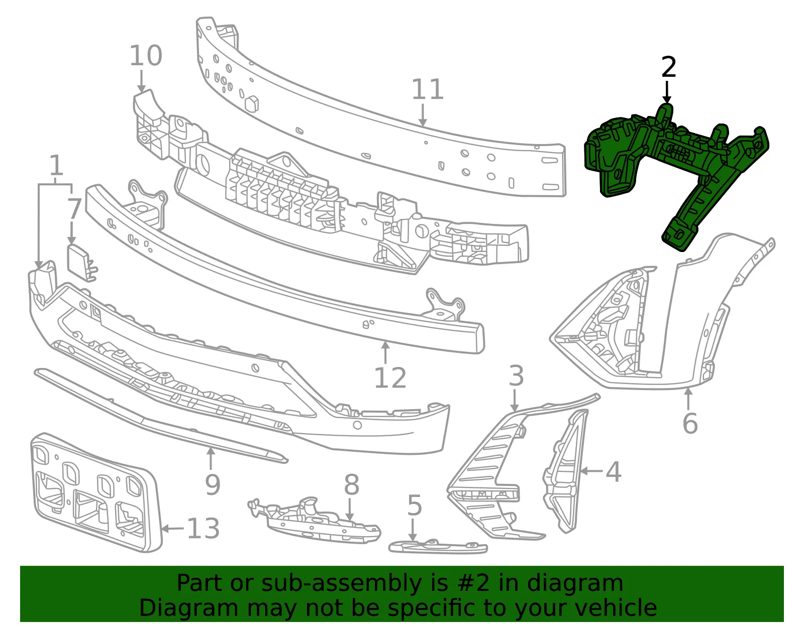 Upper Bracket - GM (87853859) - view 3