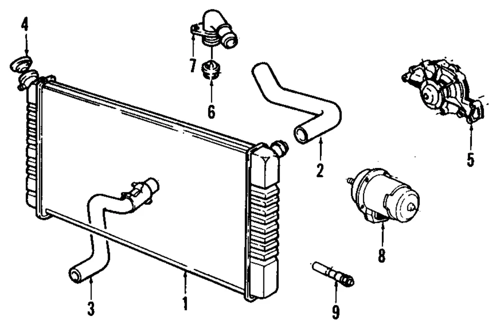 Motor Kit Eng Cool Fan - GM (88890702)