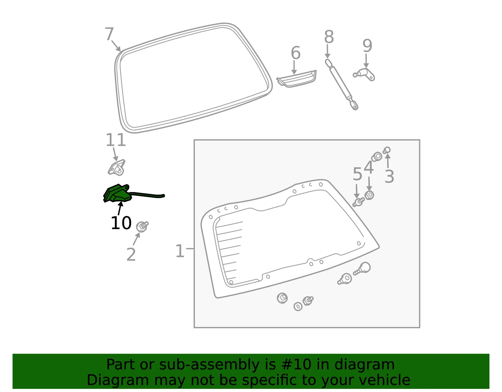 LOCK L/GATE WDO - GM (88969890) - view 2